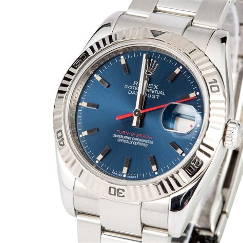 rolex 116264 blu|datejust turn o graph thunderbird.